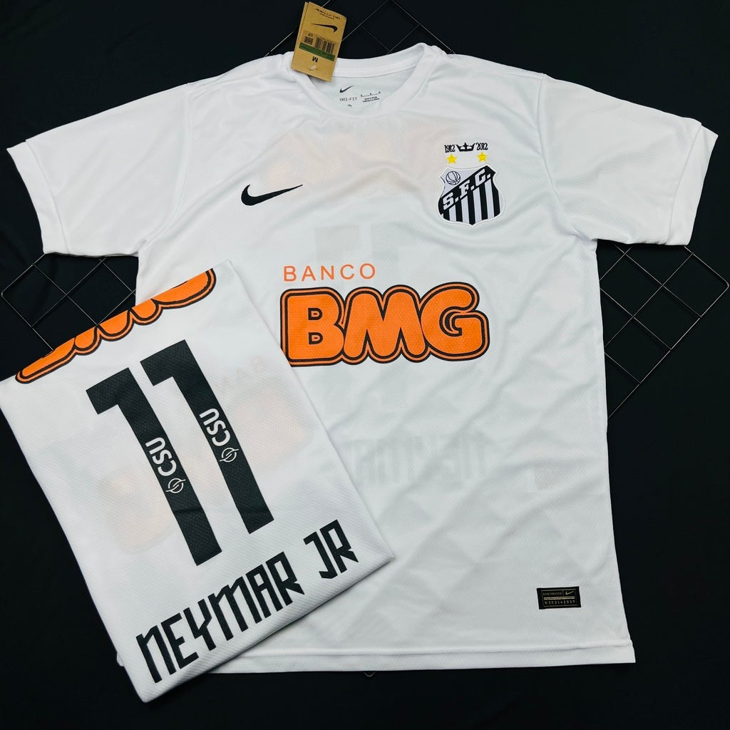 CAMISA SANTOS RETRÔ I TORCEDOR - NEYMAR JR 11 - MASCULINA