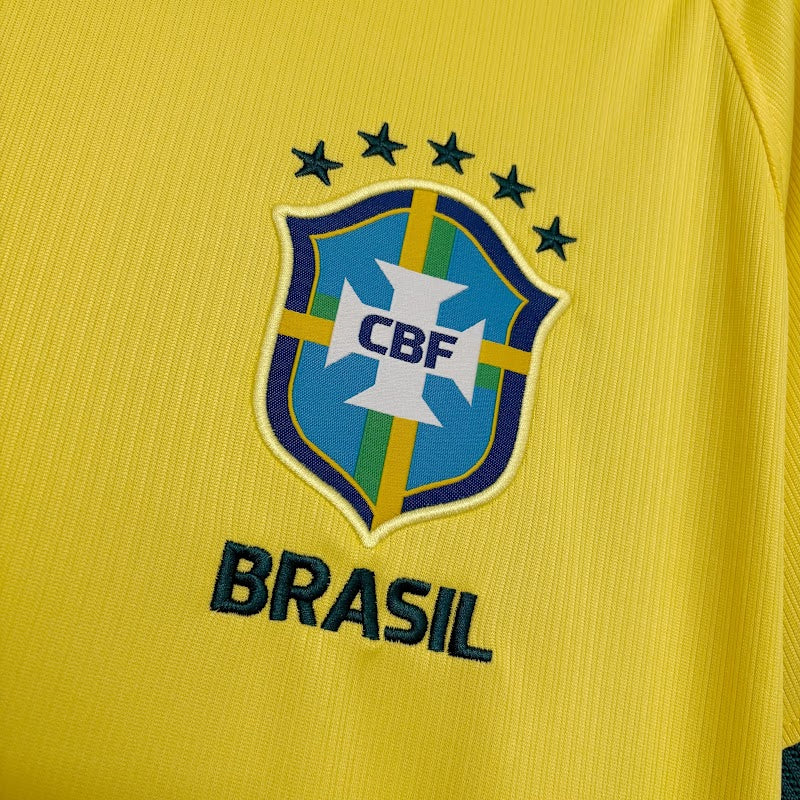 Camisa Brasil I 2025/26 Torcedor Nike Masculina – Amarela