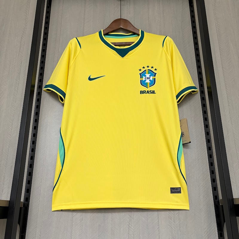Camisa Brasil I 2025/26 Torcedor Nike Masculina – Amarela