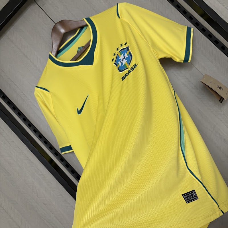 Camisa Brasil I 2025/26 Torcedor Nike Masculina – Amarela