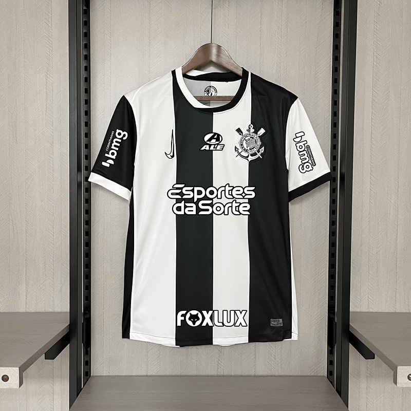 Camisa Nike Corinthians III 24/25 - Preta e Branca