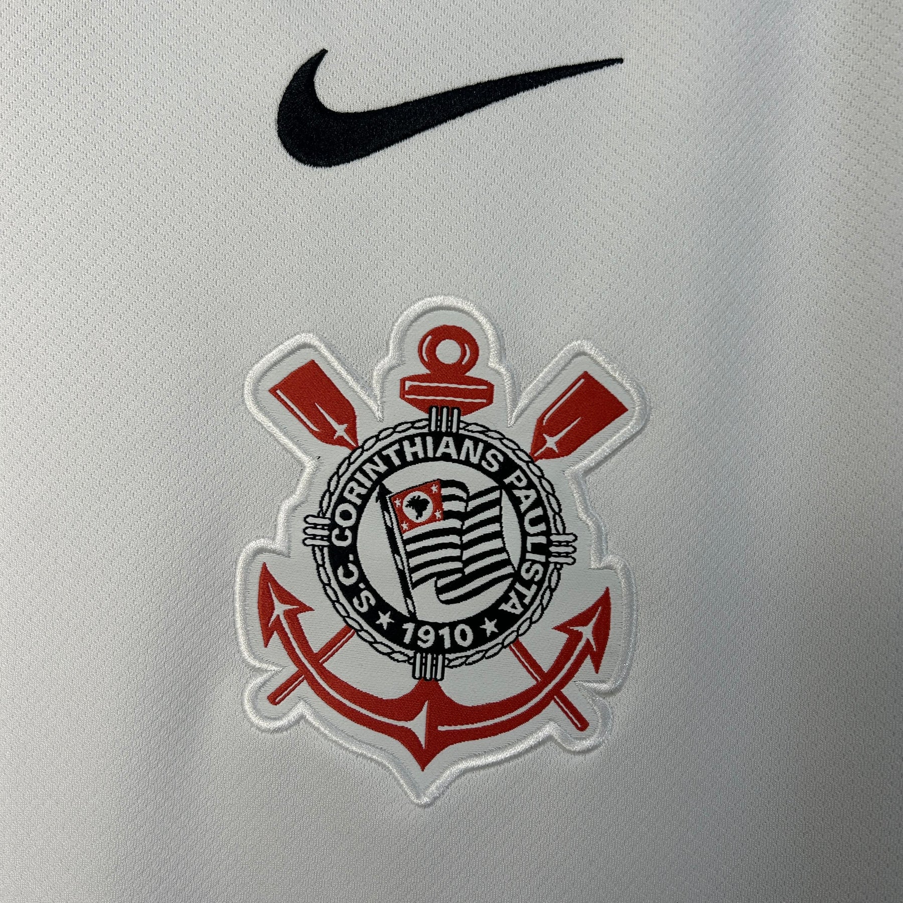 Camisa Corinthians I 25/26 Torcedor Nike Masculina – Branco e Preto