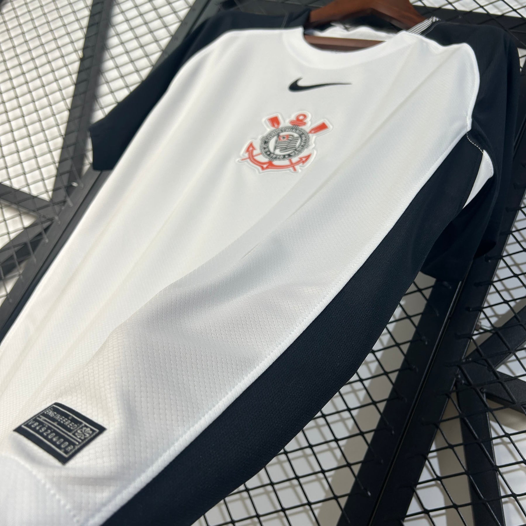 Camisa Corinthians I 25/26 Torcedor Nike Masculina – Branco e Preto