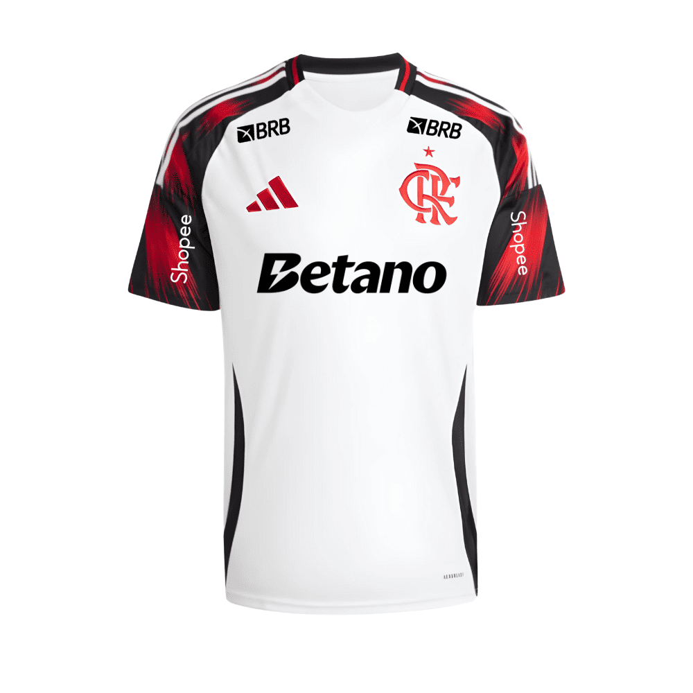 Camisa do Flamengo Away + Patrocinios - 2025/2026
