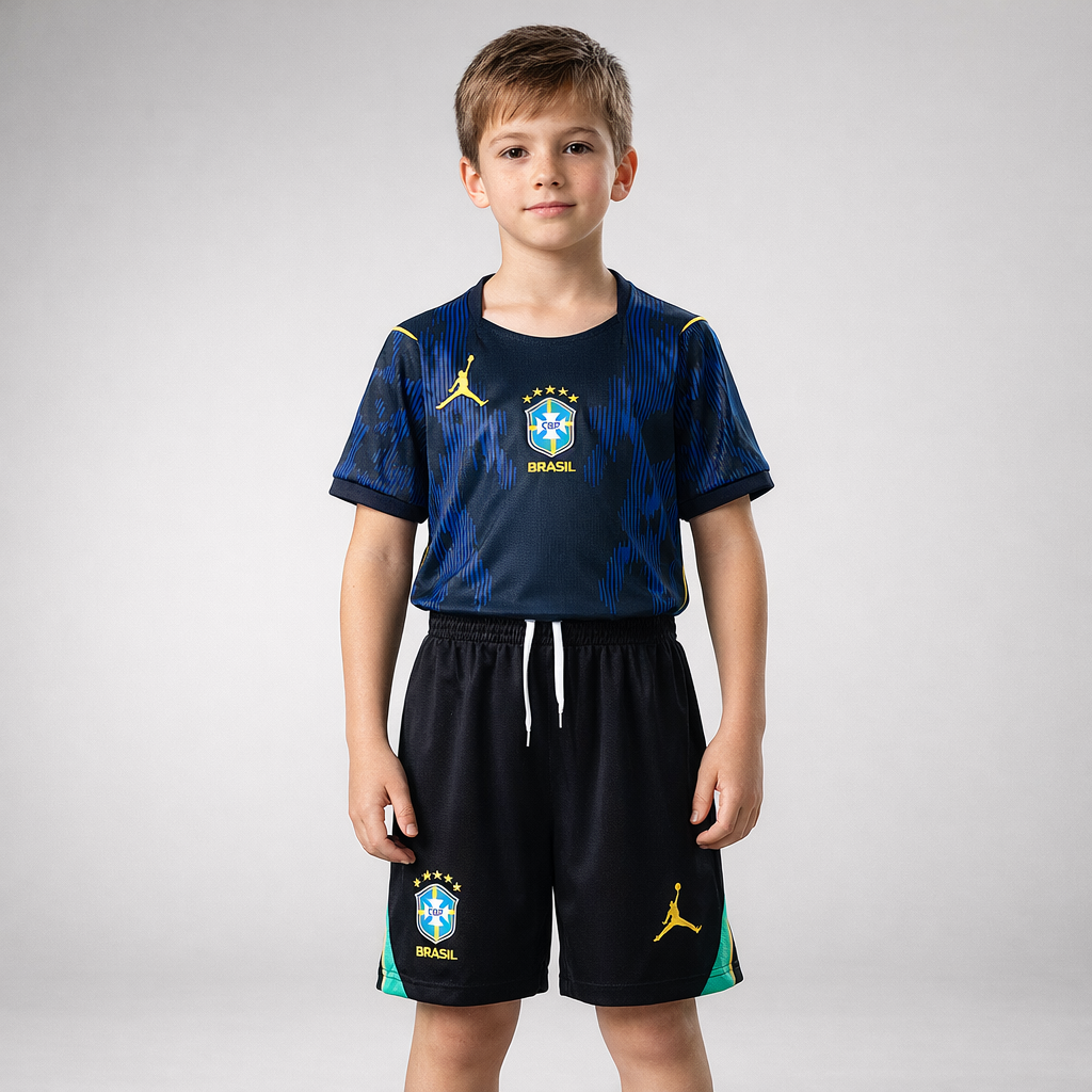 KIT INFANTIL BRASIL II TORCEDOR 2025/2026 - AZUL - UNISSEX
