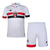 Kit São Paulo Infantil I 24/25 Torcedor New Balance - Branco+Vermelho