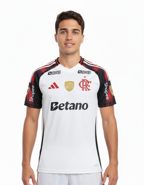 Camisa do Flamengo Away + Patchs libertadores - 2025/2026