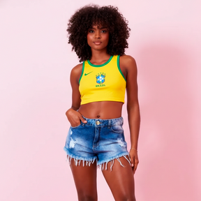 Cropped Feminino - Brasil 2026