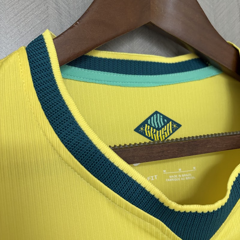 Camisa Brasil I 2025/26 Torcedor Nike Masculina – Amarela