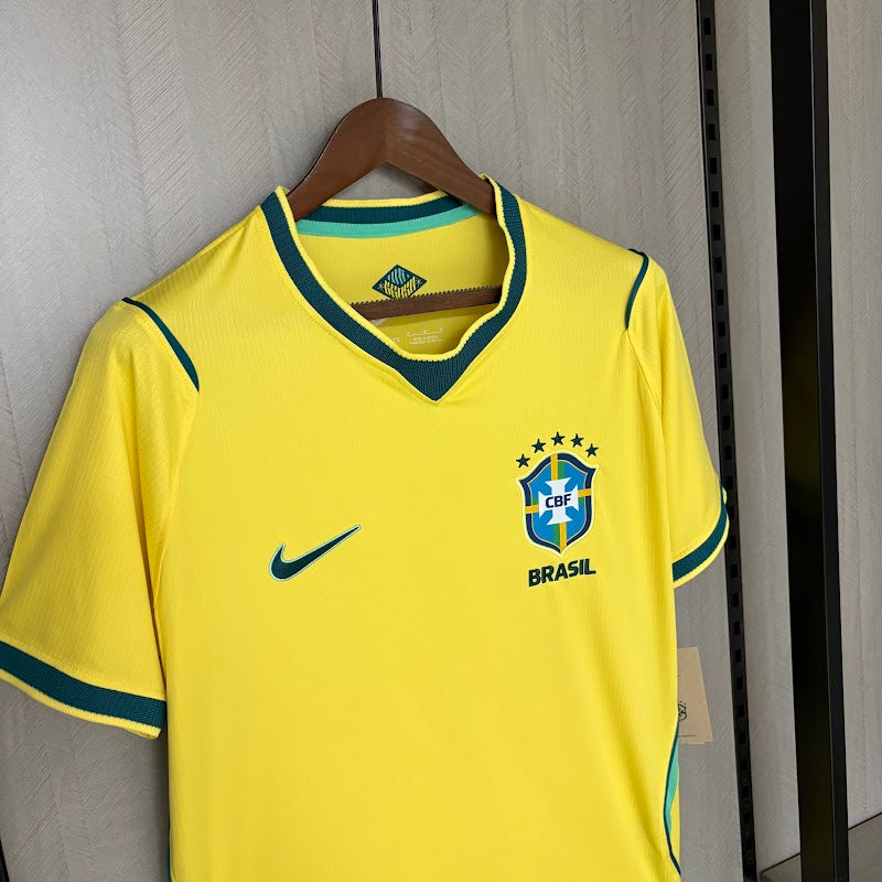 Camisa Brasil I 2025/26 Torcedor Nike Masculina – Amarela