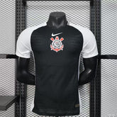 Camisa Corinthians Treino Dry Fit Branco/Preto 2025 Jogador