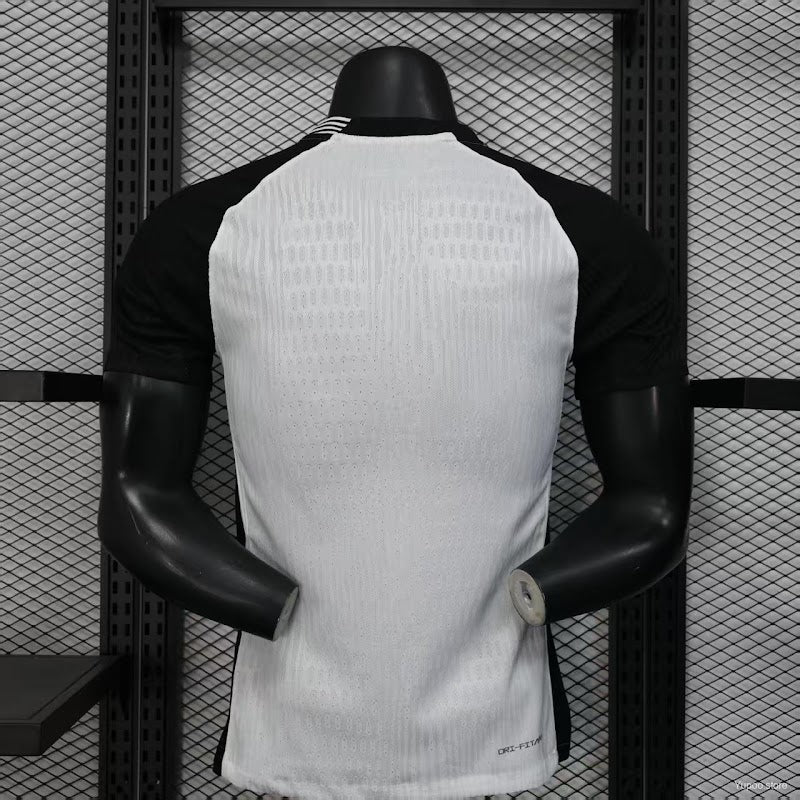 Camisa Corinthians Treino Dry Fit jogador Preto/Branco 2025