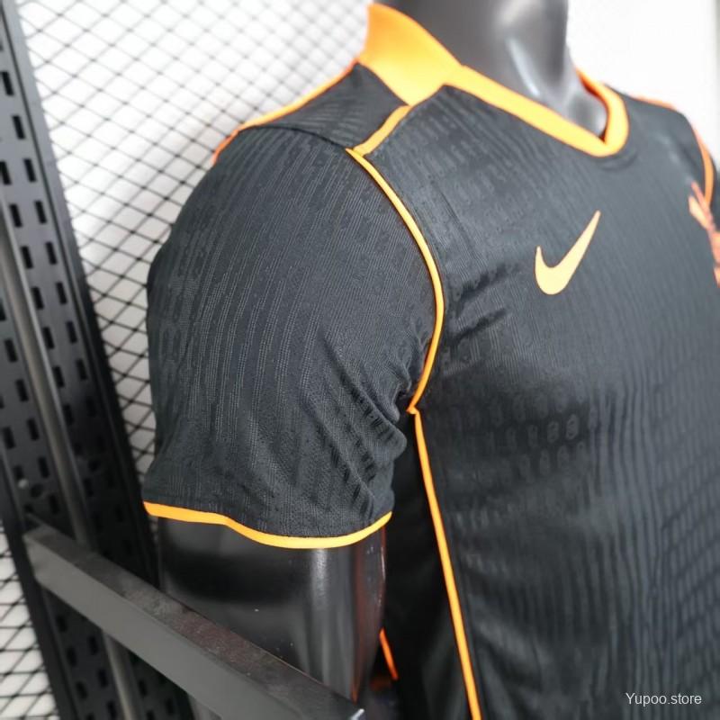 Camisa Nike Corinthians III 2025/26 Jogador Total 90 Masculina Preto e Laranja