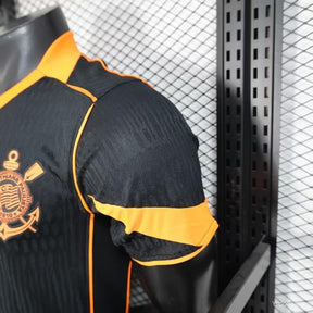 Camisa Nike Corinthians III 2025/26 Jogador Total 90 Masculina Preto e Laranja