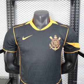 Camisa Nike Corinthians III 2025/26 Jogador Total 90 Masculina Preto e Laranja