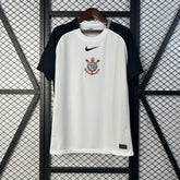 Camisa Corinthians I 25/26 Torcedor Nike Masculina – Branco e Preto