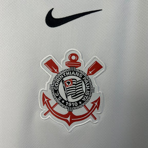 Camisa Corinthians I 25/26 Torcedor Nike Masculina – Branco e Preto