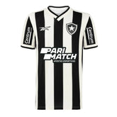 Camisa Botafogo Home 24/25 - COM TODOS OS PATROCINADORES - Preta e Branca